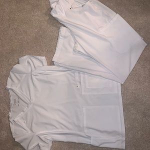 BRAND NEW Cherokee white scrub set